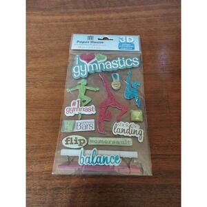 Paper House Productions Gymnastics 3D Stickers Scrapbooking Embellishments